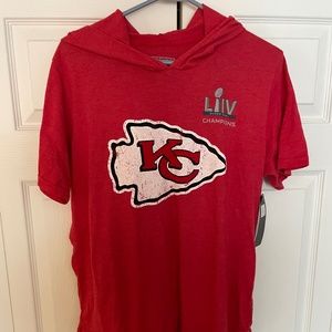 Men's Red Kansas City Chiefs Patrick Mahomes Hooded T-Shirt Size XL